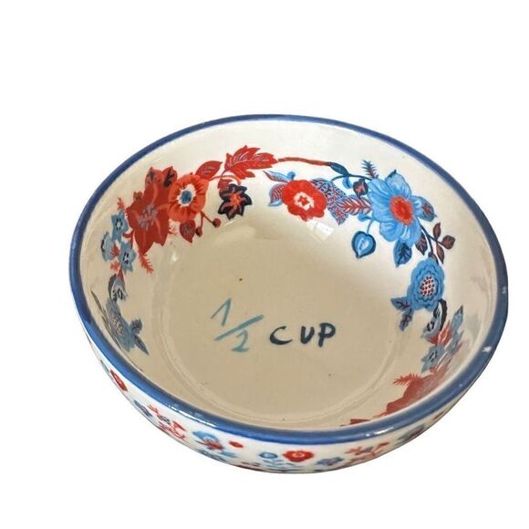 Anthropologie Measuring Cups NATHALIE LETE Set of 3 BIBELOT Squirrel Deer Flora - Picture 5 of 8